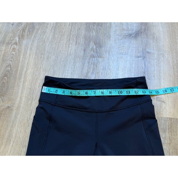 Lululemon Womens Black‎ High-Rise Crop Leggings Size 6 - Picture 3 of 7